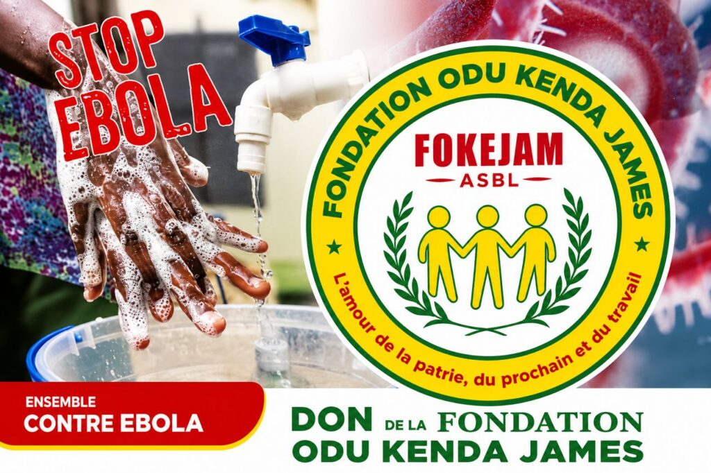 La Fondation Kenda remet des dispositifs de lavage des mains à l’Aéroport national de Bunia